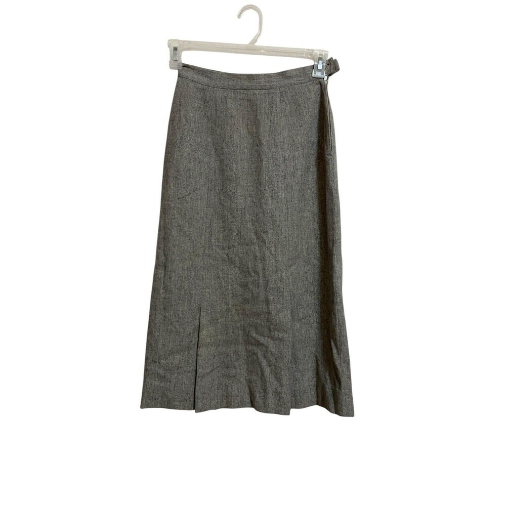 Pendleton Wool Skirt Size 12 Vintage Modern Size 4/6 Gray READ